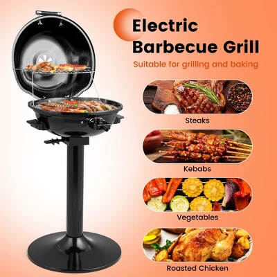 Costway 1600W Electric BBQ Grill With Warming Rack, Temperature Control & Grease Collector 8 Costway 1600W Electric BBQ Grill With Warming Rack, Temperature Control & Grease Collector - Image 6