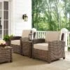 Bradenton 3pc Outdoor Wicker Seating Set With Two Chairs & Side Table Sand - Crosley 1 Bradenton 3pc Outdoor Wicker Seating Set With Two Chairs & Side Table Sand - Crosley -Sunnydaze Decor Store GUEST 77373417 f9d3 420a 88e5 7be05ea15048