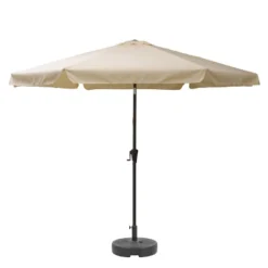 10' Tilting Market Patio Umbrella With Base - CorLiving -Sunnydaze Decor Store GUEST 775f4e07 adc1 4a21 a466 8a433a8ab929