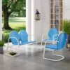 Griffith 3pc Outdoor Seating Set - Sky Blue - Crosley 2 Griffith 3pc Outdoor Seating Set - Sky Blue - Crosley -Sunnydaze Decor Store GUEST 7795375f 7073 4ff8 93f7 920cf87cc1b6