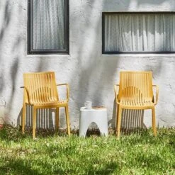 Milos 2pk Stackable Outdoor Arm Chairs - Lagoon -Sunnydaze Decor Store GUEST 77f29fd6 aba1 4574 b371 07767f302544