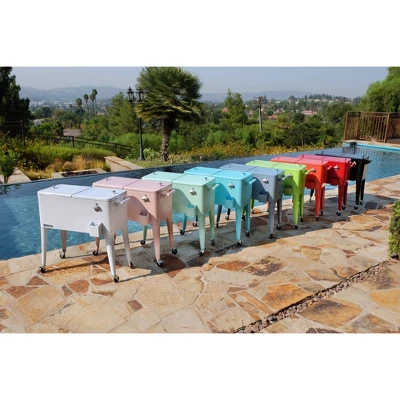 80qt Portable Rolling Patio Cooler - Permasteel 12 80qt Portable Rolling Patio Cooler - Permasteel - Image 10