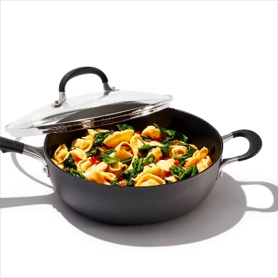 OXO 3qt Non-Stick Chef's Pan With Lid And Helper Handle Black 3 OXO 3qt Non-Stick Chef's Pan With Lid And Helper Handle Black