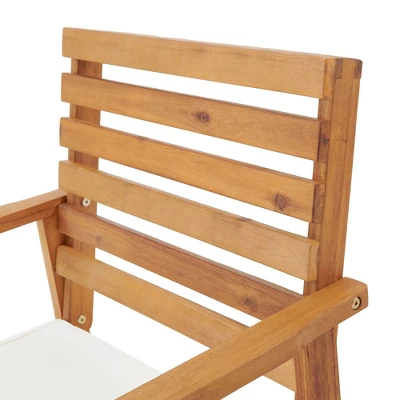 Orwell 2pk Acacia Wood Patio Chairs With Cushions - Natural - Alaterre Furniture 9 Orwell 2pk Acacia Wood Patio Chairs With Cushions - Natural - Alaterre Furniture - Image 7