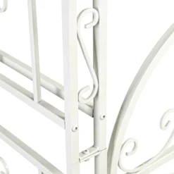 Evergreen Montebello Iron Garden Arbor, White- 53 X 84 X 23 Inches Fade And Weather Resistant Outdoor Decor -Sunnydaze Decor Store GUEST 7cb41b65 b711 4799 9cd5 90afb46075cb