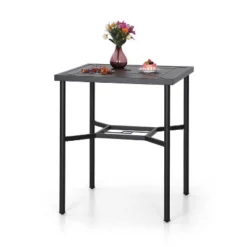 5pc Outdoor Set With Swivel Stools & Cushions & Square Metal Table - Captiva Designs 21 5pc Outdoor Set With Swivel Stools & Cushions & Square Metal Table - Captiva Designs -Sunnydaze Decor Store GUEST 7d6e1763 55be 4060 acfd eca4405c9e7d