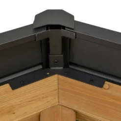 Outsunny 11x13 Hardtop Gazebo With Wooden Frame, Permanent Metal Roof Gazebo Canopy With Ceiling Hook For Garden, Patio, Backyard -Sunnydaze Decor Store GUEST 7d91f4d9 56db 482d aff2 f79bc73122d2