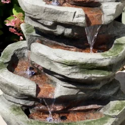 Sunnydaze Decor Sunnydaze 31"H Electric Polyresin And Fiberglass Lighted Cobblestone Waterfall Outdoor Water Fountain With LED Lights 12 Sunnydaze Decor Sunnydaze 31"H Electric Polyresin And Fiberglass Lighted Cobblestone Waterfall Outdoor Water Fountain With LED Lights -Sunnydaze Decor Store GUEST 7e8212ed 9f2c 41a9 ab29 9ead6edb8863