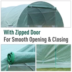 Outsunny 20' X 10' X 7' Walk-In Tunnel Greenhouse Garden Warm House Large Hot House Kit With 8 Roll-up Windows & Roll Up Door, Steel Frame 16 Outsunny 20' X 10' X 7' Walk-In Tunnel Greenhouse Garden Warm House Large Hot House Kit With 8 Roll-up Windows & Roll Up Door, Steel Frame -Sunnydaze Decor Store GUEST 7ed3773e b7b4 4279 9748 0e2fc1ad23e7