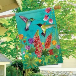 Hummingbird Greeting Spring House Flag Floral Birds 28" X 40" Briarwood Lane 5 Hummingbird Greeting Spring House Flag Floral Birds 28" X 40" Briarwood Lane -Sunnydaze Decor Store GUEST 7f92aa79 12b5 4317 afa1 394237708cc0