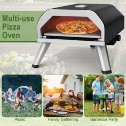 Costway Outdoor Gas Pizza Oven Portable Propane Pizza Stove With Oven Cover Pizza Stone -Sunnydaze Decor Store GUEST 7fbc8878 e1c1 48b6 bc08 64834fd9a0cd