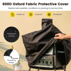 Costway 2-Layer Pizza Oven Wood Fired Pizza Grill Outside Pizza Maker With Waterproof Cover 17 Costway 2-Layer Pizza Oven Wood Fired Pizza Grill Outside Pizza Maker With Waterproof Cover -Sunnydaze Decor Store GUEST 802d1a7c 2695 4820 9242 603fe6621775