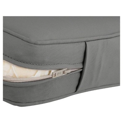 Montlake Fadesafe Square Patio Dining Seat Cushion Set - Charcoal Gray - Classic Accessories 5 Montlake Fadesafe Square Patio Dining Seat Cushion Set - Charcoal Gray - Classic Accessories - Image 3