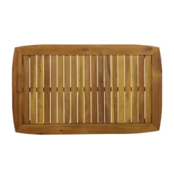 Willowbrook Patio Acacia Wood 4 Seater Chat Set With Coffee Table - Teak/Dark Teal - Christopher Knight Home -Sunnydaze Decor Store GUEST 817ef69b 981a 4c3e 9431 840a4e2d285b