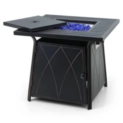 5pc Patio Dining Set With Square Steel Fire Pit With Faux Wood Tabletop & Rattan 360 Swivel Chairs - Captiva Designs 25 5pc Patio Dining Set With Square Steel Fire Pit With Faux Wood Tabletop & Rattan 360 Swivel Chairs - Captiva Designs -Sunnydaze Decor Store GUEST 8266d358 5e8c 4630 a9e0 eec978f6ec9a