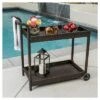 Savona Wicker Outdoor Serving Cart - Brown - Christopher Knight Home 1 Savona Wicker Outdoor Serving Cart - Brown - Christopher Knight Home -Sunnydaze Decor Store GUEST 8280506e 35e0 4fed a62f 353791043cc9