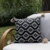 18X18 Inch Hand Woven Southwest Geo Outdoor Pillow Black Polyester With Polyester Fill By Foreside Home & Garden 1 18X18 Inch Hand Woven Southwest Geo Outdoor Pillow Black Polyester With Polyester Fill By Foreside Home & Garden -Sunnydaze Decor Store GUEST 82a54a3b be85 4a8c 9557 866c6caae395