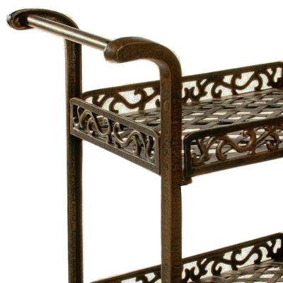 Oakland Living 2 Tier Metal Patio Service Cart 3 Oakland Living 2 Tier Metal Patio Service Cart