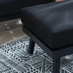 Linon Lark Aluminum Ottoman 15 Linon Lark Aluminum Ottoman -Sunnydaze Decor Store GUEST 82e54916 efb6 4e59 8796 2add794c7ddd