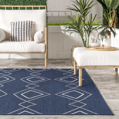 NuLOOM Mallie Moroccan Striped Indoor/Outdoor Area Rug 9 NuLOOM Mallie Moroccan Striped Indoor/Outdoor Area Rug - Image 7