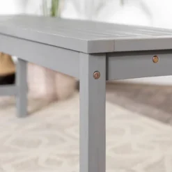 Ravenscroft Modern Boho Acacia Wood Slat Top Outdoor Dining Bench - Gray Wash - Saracina Home 16 Ravenscroft Modern Boho Acacia Wood Slat Top Outdoor Dining Bench - Gray Wash - Saracina Home -Sunnydaze Decor Store GUEST 83e31abd 7d66 4c84 9cc7 8bdac5e55deb