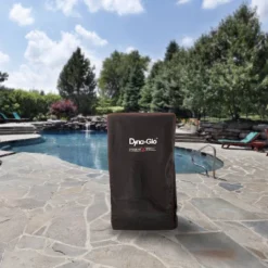 Dyna-Glo DG951ESC Water Resistant Heavy-Duty PVC Shell Premium Vertical Smoker Cover, Black