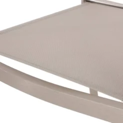 Otero 6pc Outdoor Aluminum Dining Set - Natural/Gray/Silver - Christopher Knight Home -Sunnydaze Decor Store GUEST 85a81184 9605 4353 9b1e ffd8901ff9de