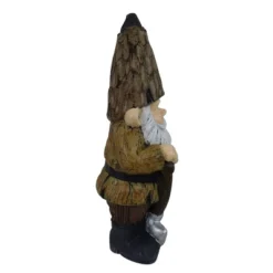 16" Magnesium Oxide Indoor/Outdoor Garden Gnome With Shovel And Plant Statue Brown - Alpine Corporation -Sunnydaze Decor Store GUEST 86dd2158 60ee 4dad 8b14 0e6afab4fbbc