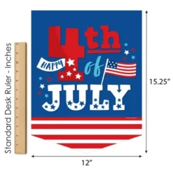 Big Dot Of Happiness Firecracker 4th Of July - Outdoor Home Decorations - Double-Sided Red, White And Royal Blue Party Garden Flag - 12 X 15.25 Inches -Sunnydaze Decor Store GUEST 87b45b6d 6fb4 4bb3 b90e 81fbab7aed3c