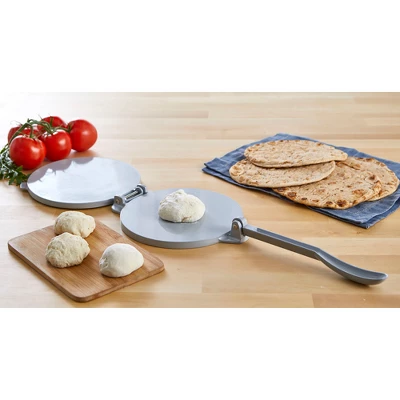 IMUSA 8" Cast Aluminum Tortilla Press - Silver 4 IMUSA 8" Cast Aluminum Tortilla Press - Silver - Image 2