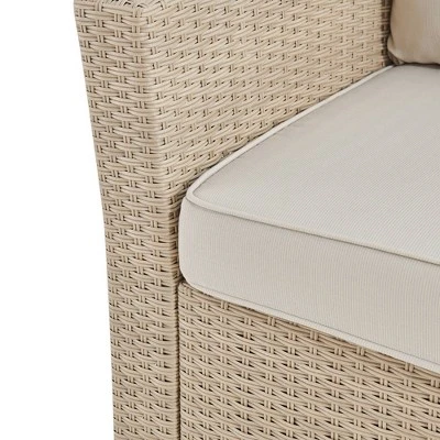 All-Weather Wicker Canaan Outdoor Sofa With Cushions Brown - Alaterre Furniture 6 All-Weather Wicker Canaan Outdoor Sofa With Cushions Brown - Alaterre Furniture - Image 4