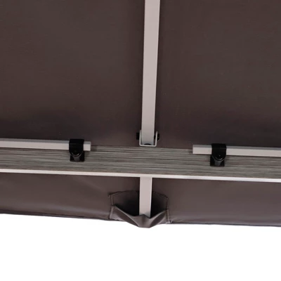 Outsunny Patio Gazebo 10' X 10' Outdoor Soft Top Canopy Tent With Zippered Mesh Sidewalls, Privacy Curtains, Netting 8 Outsunny Patio Gazebo 10' X 10' Outdoor Soft Top Canopy Tent With Zippered Mesh Sidewalls, Privacy Curtains, Netting - Image 6