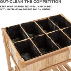 Jumbl Cedar Wood Raised Garden Bed & Herb Planter Box, 31" X 23" X 31" 7 Jumbl Cedar Wood Raised Garden Bed & Herb Planter Box, 31" X 23" X 31" -Sunnydaze Decor Store GUEST 8a47f281 e831 4b87 ae39 6dc75b143533