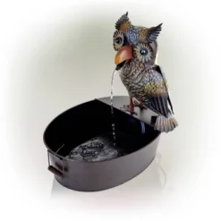 23" Iron Owl Fountain Brown - Alpine Corporation 8 23" Iron Owl Fountain Brown - Alpine Corporation -Sunnydaze Decor Store GUEST 8ba6845b 66ac 4322 9f80 e594ab06d564