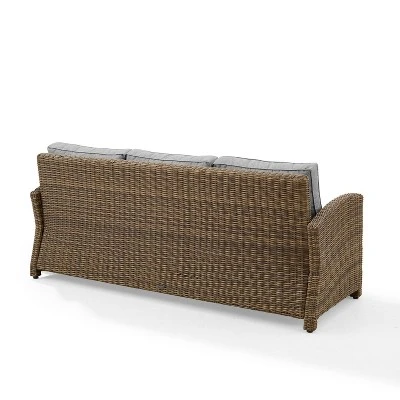 Bradenton Outdoor Wicker Sofa - Crosley 9 Bradenton Outdoor Wicker Sofa - Crosley - Image 7