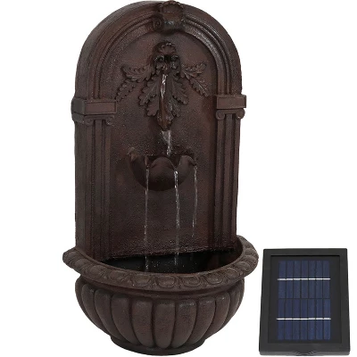 Sunnydaze Decor Sunnydaze 27"H Solar-Powered Polystone Florence Outdoor Wall-Mount Water Fountain 13 Sunnydaze Decor Sunnydaze 27"H Solar-Powered Polystone Florence Outdoor Wall-Mount Water Fountain - Image 11