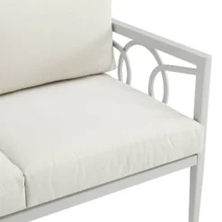 Ashford 4pc Outdoor Metal Conversation Set - Cream - Crosley 24 Ashford 4pc Outdoor Metal Conversation Set - Cream - Crosley -Sunnydaze Decor Store GUEST 8e5c1521 2590 4f8c a59a 0261c2579166