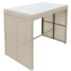 5-piece Patio Rattan Bar Dining Table Set With 4 Stools-ModernLuxe 20 5-piece Patio Rattan Bar Dining Table Set With 4 Stools-ModernLuxe -Sunnydaze Decor Store GUEST 8ee43a34 8039 4d3e 9180 44836ac48ed3