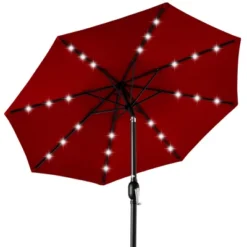 Best Choice Products 10ft Solar LED Lighted Patio Umbrella W/ Tilt Adjustment, UV-Resistant Fabric -Sunnydaze Decor Store GUEST 8f223702 40da 4a38 bd69 9153518931d6