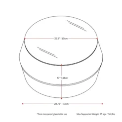 Parksville Rattan Round Patio Coffee Table - Black - CorLiving 11 Parksville Rattan Round Patio Coffee Table - Black - CorLiving -Sunnydaze Decor Store GUEST 9000aa46 7873 41d3 ae7f b2a0f9667400
