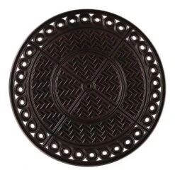 Oakland Living 5pc Aluminum Outdoor Patio Fire Pit Set With 34" Round Propane Fire Table & Swivel Rocking Chairs Copper -Sunnydaze Decor Store GUEST 90918d54 a580 4591 b4cb fbb2344ed2ac