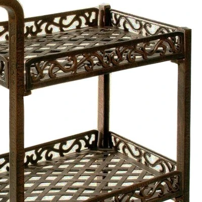 Oakland Living 2 Tier Metal Patio Service Cart 4 Oakland Living 2 Tier Metal Patio Service Cart - Image 2