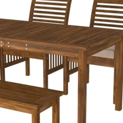 Ravenscroft 4pc Acacia Wood Patio Dining Set - Saracina Home 16 Ravenscroft 4pc Acacia Wood Patio Dining Set - Saracina Home -Sunnydaze Decor Store GUEST 914c6e42 17c0 45e7 8628 77dcc0056746