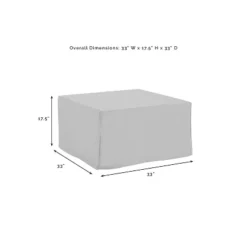 Crosley 3pc Sectional Cover Set, Loveseat, Sofa And Square Table, Gray -Sunnydaze Decor Store GUEST 91b89dfa 2030 47ad 8a0b ec69ab35bdf3