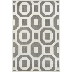 NuLOOM Nicola Transitional Bars Indoor/Outdoor Area Rug -Sunnydaze Decor Store GUEST 92820e1a 35f1 4d9c b148 56ce49ed38ee