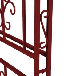 Evergreen Montebello Iron Garden Arbor, Americana Red- 53 X 84 X 23 Inches Fade And Weather Resistant Outdoor Decor -Sunnydaze Decor Store GUEST 934be3b6 c001 4c52 bc01 23dd22a782c9