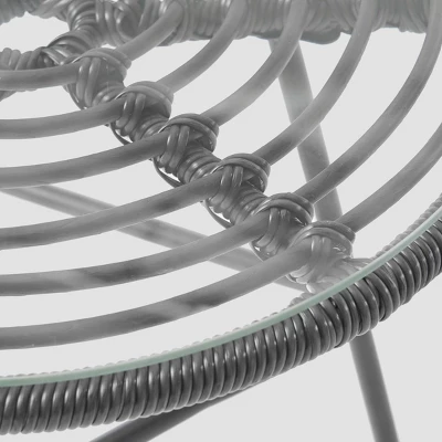 3pc Pigment Iron Modern Boho Chat Set Gray - Christopher Knight Home 7 3pc Pigment Iron Modern Boho Chat Set Gray - Christopher Knight Home - Image 5