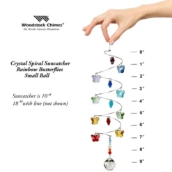Woodstock Wind Chimes Woodstock Rainbow Makers Collection, Crystal Spiral, 10'' Rainbow Butterflies Small Ball Crystal Suncatcher CS21 9 Woodstock Wind Chimes Woodstock Rainbow Makers Collection, Crystal Spiral, 10'' Rainbow Butterflies Small Ball Crystal Suncatcher CS21 -Sunnydaze Decor Store GUEST 9598d26c 4c3d 465a 8db9 9b726274e1e1