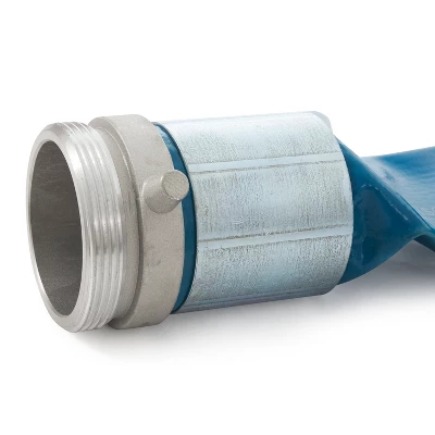 Apache 98138065 3 Inch Diameter 50 Foot Length 55 PSI Polyester Reinforced PVC Lay Flat Pool Sump Pump Hose With Aluminum Quick-Shank Connections Blue 5 Apache 98138065 3 Inch Diameter 50 Foot Length 55 PSI Polyester Reinforced PVC Lay Flat Pool Sump Pump Hose With Aluminum Quick-Shank Connections Blue - Image 3
