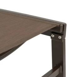 3pc Outdoor Five Position Adjustable Curved Aluminum Lounge Set Brown - Crestlive Products -Sunnydaze Decor Store GUEST 971f8b6e a0cc 49a5 8877 ad0714926658